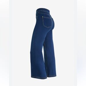 SHEIN Deep Blue Flare Jeans
